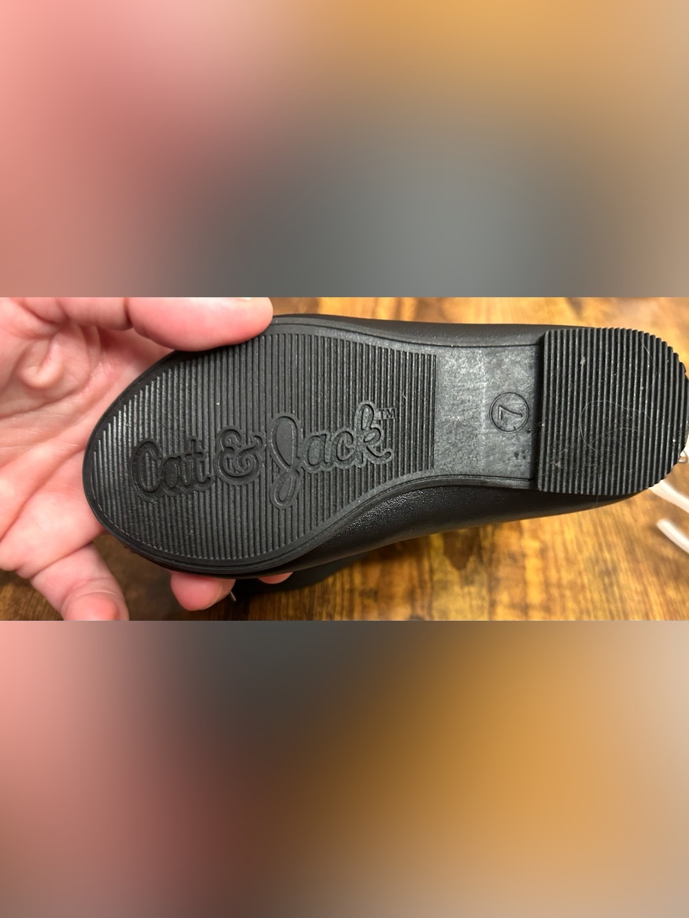 Toddler Girls' Nora Slip-on Ballet Flats - Cat & Jack™ Black Size 7T - Picture 7 of 7